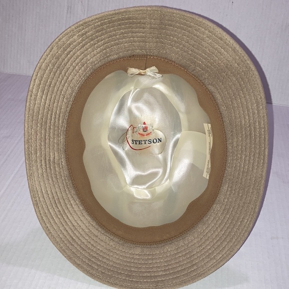 Vintage Stetson ‘Hustler’ Chamois bucket hat size 7 1/8 100% polyester - Picture 4 of 9